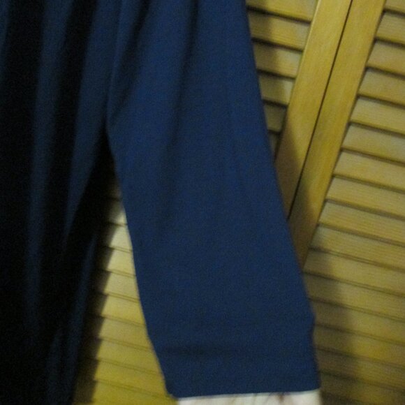 Tweeds navy blue top lightweight 3/4 sleeve soft stretchy pullover size XL - Picture 4 of 5